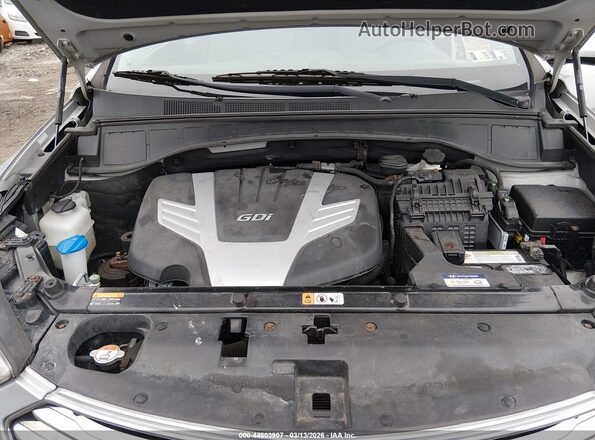 KM8SMDHF2GU135153 2016 HYUNDAI SANTA FE Серебряный Вид сзади