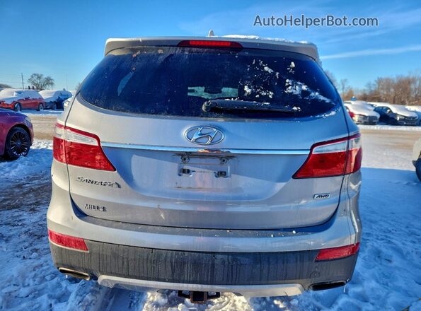 KM8SMDHF2GU144077 2016 HYUNDAI SANTA Серебряный Вид сзади