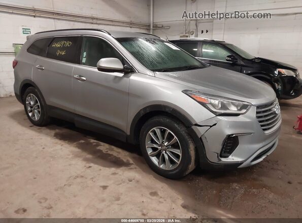 KM8SMDHF6KU308052 2019 HYUNDAI SANTA FE XL Серебряный Передняя правая четверть
