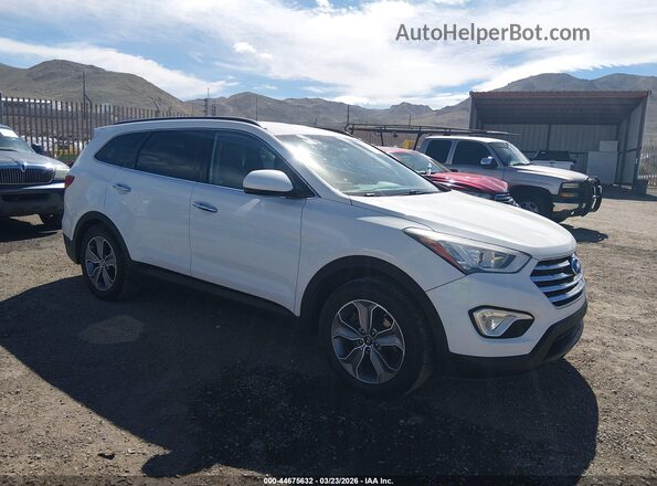 KM8SMDHF8GU156654 2016 HYUNDAI SANTA FE Белый Передняя правая четверть
