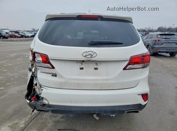 KM8SN4HF9KU307619 2019 HYUNDAI SANTA Белый Вид сзади