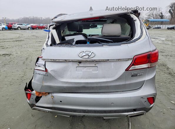 KM8SRDHF2HU178278 2017 HYUNDAI SANTA Серебряный Вид сзади