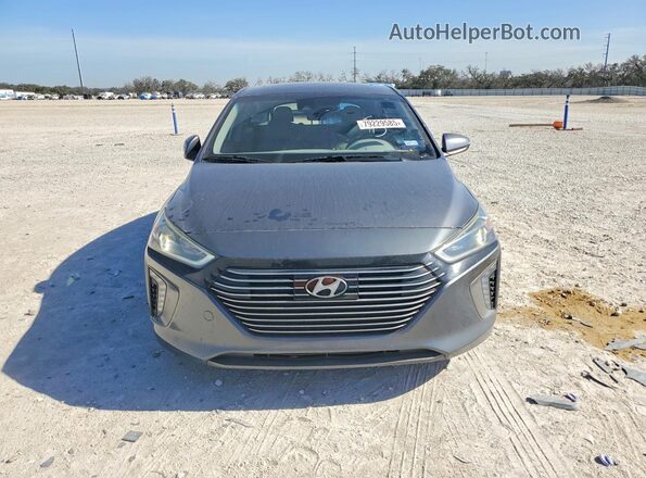 KMHC05LC0HU026226 2017 HYUNDAI IONIQ Серый Вид спереди