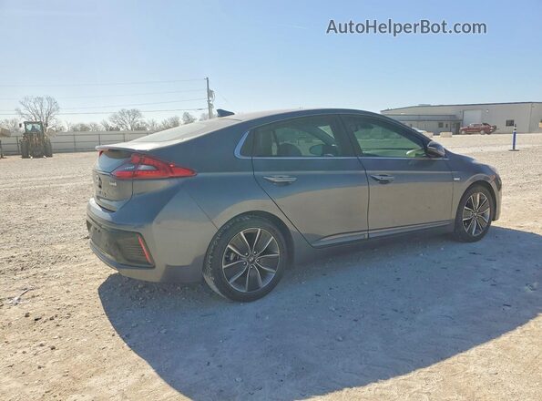 KMHC05LC0HU026226 2017 HYUNDAI IONIQ Серый Задняя правая четверть