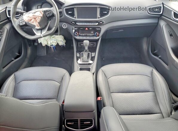 KMHC05LC1KU125158 2019 HYUNDAI IONIQ White Widok deski rozdzielczej