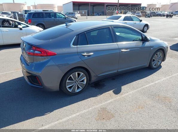 KMHC05LC5JU065092 2018 HYUNDAI IONIQ HYBRID Gray Задня права чверть