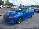 2017 Hyundai Ioniq Hybrid Limited Синий vin: KMHC05LC8HU026491