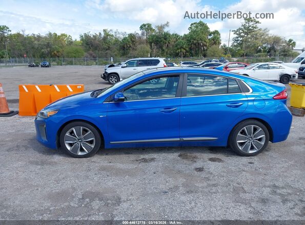 KMHC05LC8HU026491 2017 HYUNDAI IONIQ HYBRID Синий Панорамный вид салона 360°