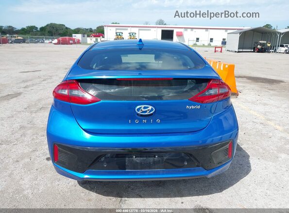 KMHC05LC8HU026491 2017 HYUNDAI IONIQ HYBRID Синий 