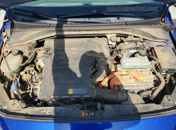 KMHC05LC8KU142927 2019 HYUNDAI IONIQ Синий Вид задней части салона