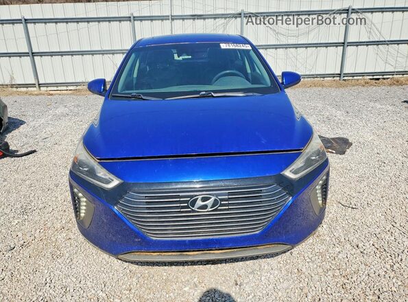 KMHC05LC8KU142927 2019 HYUNDAI IONIQ Синий Вид спереди