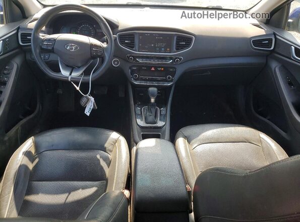 KMHC05LC8KU142927 2019 HYUNDAI IONIQ Синий Вид панели приборов