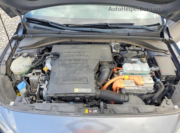 KMHC05LC9KU109161 2019 HYUNDAI IONIQ Gray Widok wnętrza z tyłu