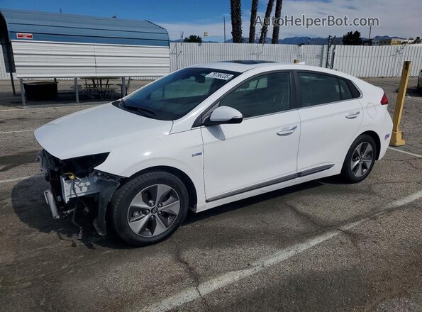KMHC05LH0KU037827 2019 HYUNDAI IONIQ Белый Передняя левая четверть