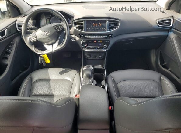 KMHC05LH0KU037827 2019 HYUNDAI IONIQ Белый Вид панели приборов