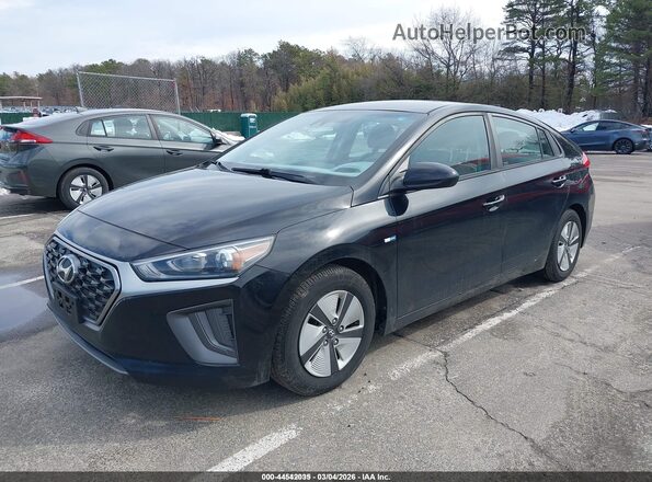 KMHC65LC3LU220160 2020 HYUNDAI IONIQ HYBRID Black Առջևի ձախ երեք քառորդ տեսարան