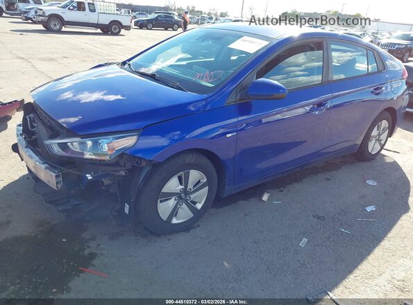 KMHC65LC3LU227481 2020 HYUNDAI IONIQ HYBRID Синий Передняя левая четверть