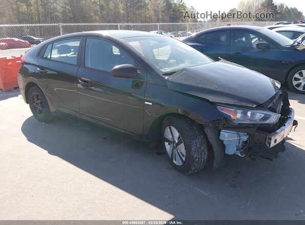 KMHC65LC4HU022307 2017 HYUNDAI IONIQ HYBRID Black Передня права чверть