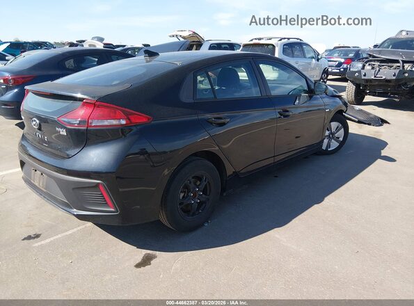 KMHC65LC4HU022307 2017 HYUNDAI IONIQ HYBRID Black Задня права чверть