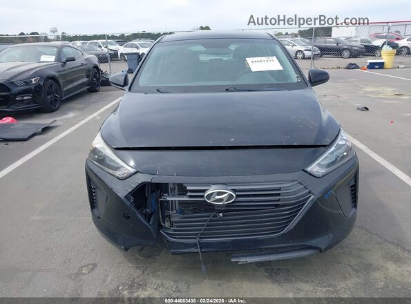 KMHC65LC4JU061498 2018 HYUNDAI IONIQ HYBRID Black Widok zestawu wskaźników