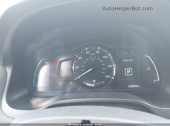 KMHC65LC4KU128487 2019 HYUNDAI IONIQ HYBRID Белый Вид задних сидений