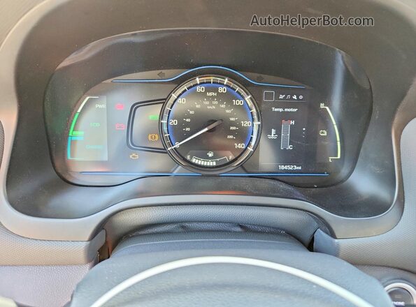 KMHC65LC5JU061056 2018 HYUNDAI IONIQ Blue Vista del cuadro de instrumentos