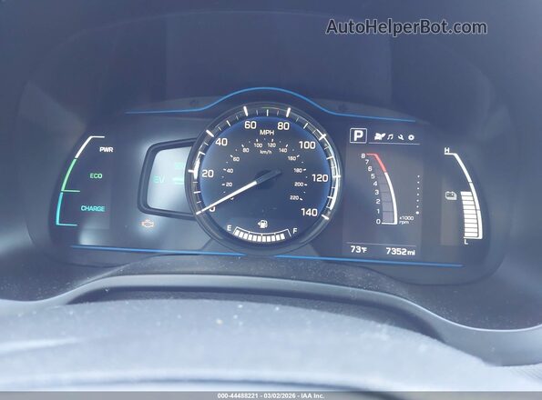 KMHC65LC5JU100258 2018 HYUNDAI IONIQ HYBRID Серый Вид задних сидений