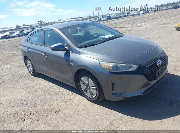 KMHC65LC5JU100258 2018 HYUNDAI IONIQ HYBRID Серый Передняя правая четверть