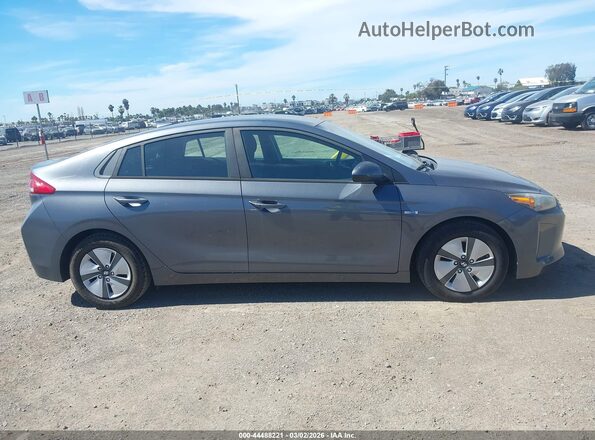KMHC65LC5JU100258 2018 HYUNDAI IONIQ HYBRID Серый Вид задней части салона
