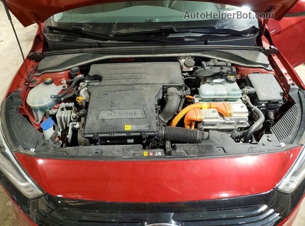 KMHC65LC5KU124819 2019 HYUNDAI IONIQ Красный Вид задней части салона