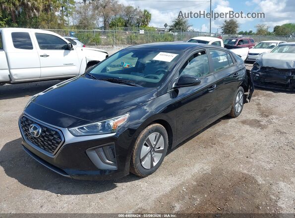 KMHC65LC5MU257602 2021 HYUNDAI IONIQ HYBRID Черный Передняя левая четверть
