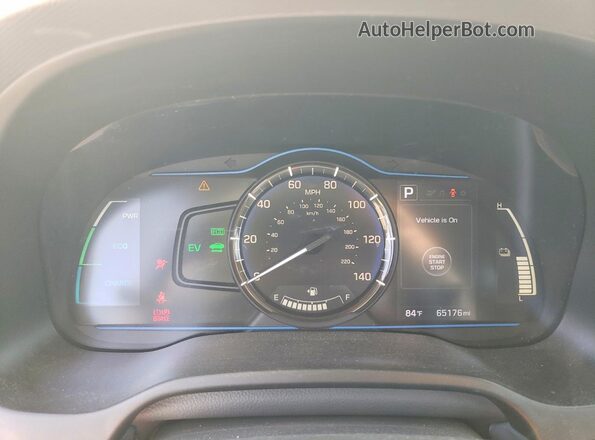KMHC65LC8HU050370 2017 HYUNDAI IONIQ Серый Вид щитка приборов