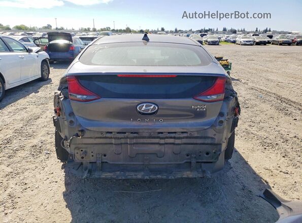 KMHC65LC8HU050370 2017 HYUNDAI IONIQ Серый Вид сзади