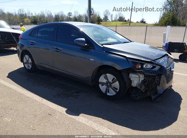KMHC65LC8HU054547 2017 HYUNDAI IONIQ HYBRID Серый Передняя правая четверть