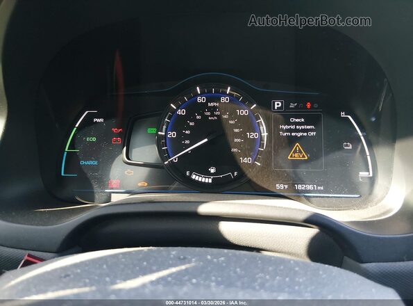 KMHC65LC8JU074027 2018 HYUNDAI IONIQ HYBRID Silver Вид задніх сидінь