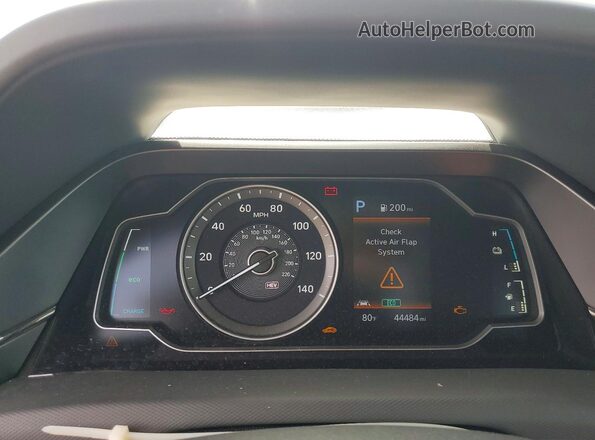 KMHC65LD7MU249848 2021 HYUNDAI IONIQ Серебряный Вид щитка приборов