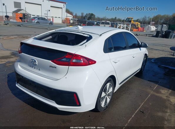 KMHC65LDXKU105711 2019 HYUNDAI IONIQ PLUG-IN HYBRID Белый Задняя правая четверть
