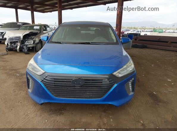 KMHC75LC0JU072916 2018 HYUNDAI IONIQ HYBRID Blue Widok zestawu wskaźników