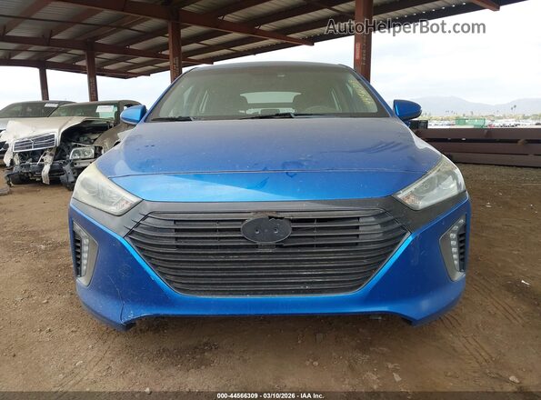 KMHC75LC0JU072916 2018 HYUNDAI IONIQ HYBRID Blue Widok z przodu