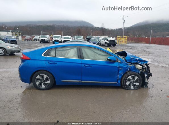 KMHC75LC0JU090624 2018 HYUNDAI IONIQ HYBRID Синий Панорамный вид салона 360°