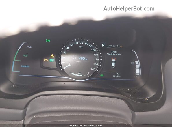 KMHC75LC2HU056257 2017 HYUNDAI IONIQ HYBRID Gray Widok tylnych siedzeń