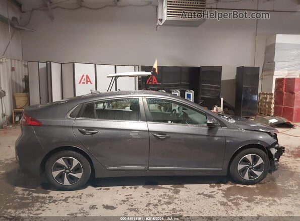 KMHC75LC2HU056257 2017 HYUNDAI IONIQ HYBRID Gray Widok wnętrza 360 stopni