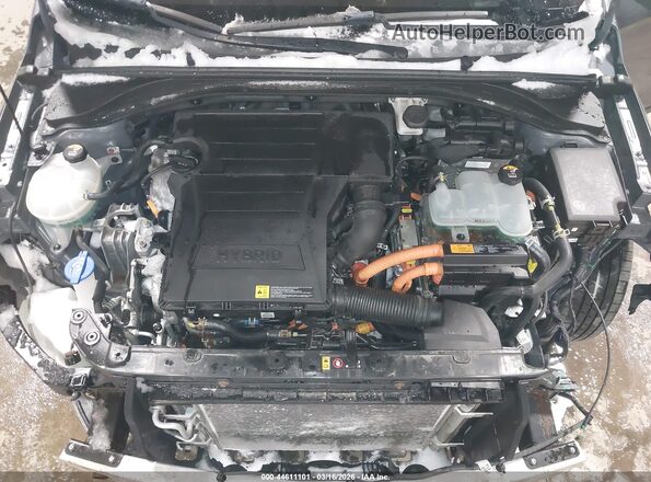 KMHC75LC2HU056257 2017 HYUNDAI IONIQ HYBRID Gray Widok z tyłu