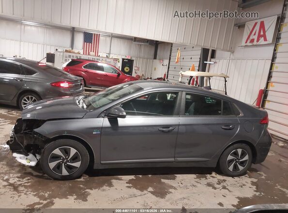 KMHC75LC2HU056257 2017 HYUNDAI IONIQ HYBRID Gray 