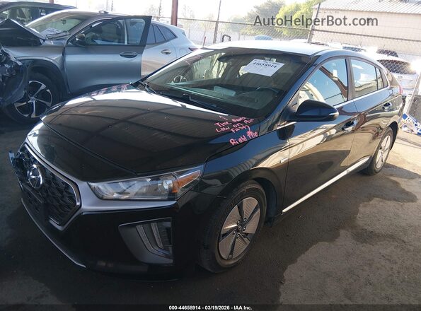 KMHC75LC2LU239960 2020 HYUNDAI IONIQ HYBRID Black წინა მარცხენა ხედი სამი მეოთხედიდან