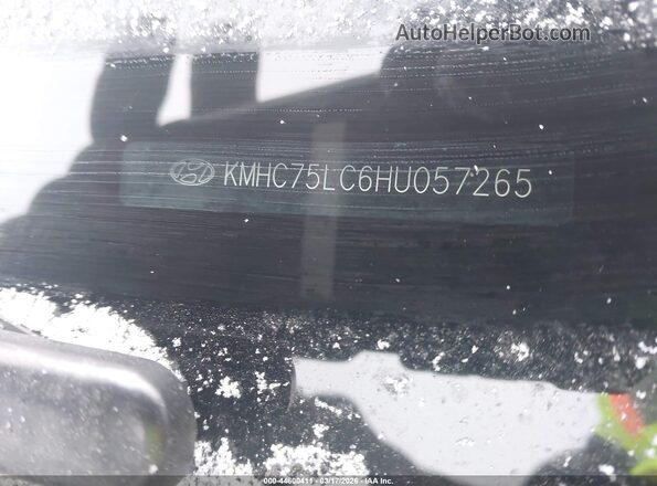 KMHC75LC6HU057265 2017 HYUNDAI IONIQ HYBRID Черный Вид подкапотного пространства
