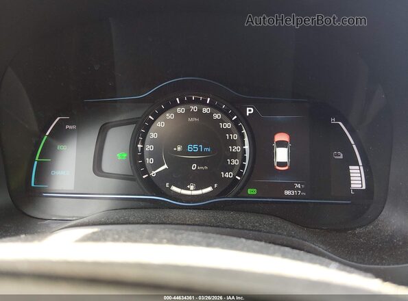 KMHC75LC6JU092250 2018 HYUNDAI IONIQ HYBRID Синий Вид задних сидений