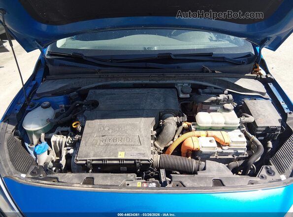 KMHC75LC6JU092250 2018 HYUNDAI IONIQ HYBRID Синий Вид сзади