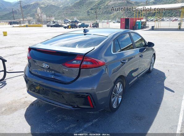 KMHC75LC7KU145149 2019 HYUNDAI IONIQ HYBRID Серый Задняя правая четверть