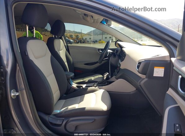 KMHC75LC7KU145149 2019 HYUNDAI IONIQ HYBRID Серый Вид салона спереди
